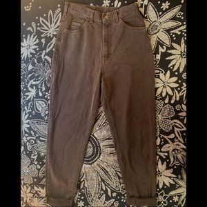 Vintage Brown Lee Riveted Mom Jean